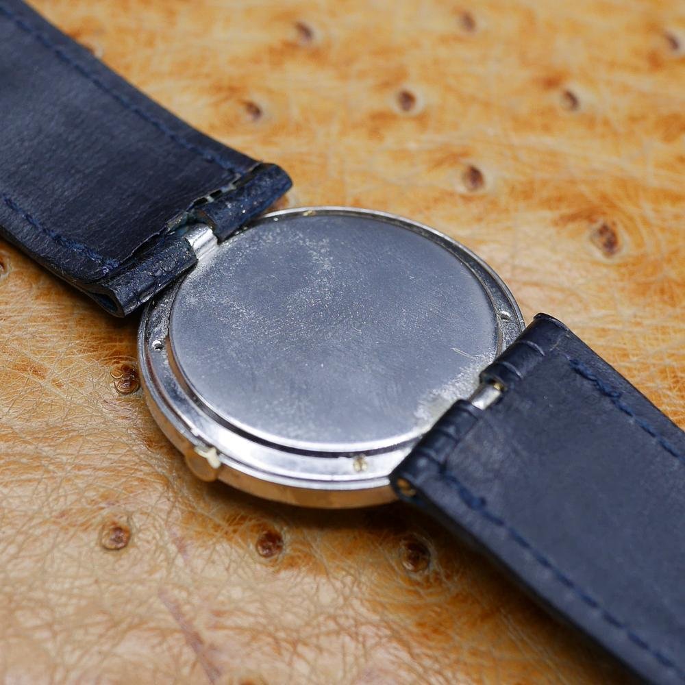 Cartier retro dress watch in White and Pink gold. Circa: 1960.