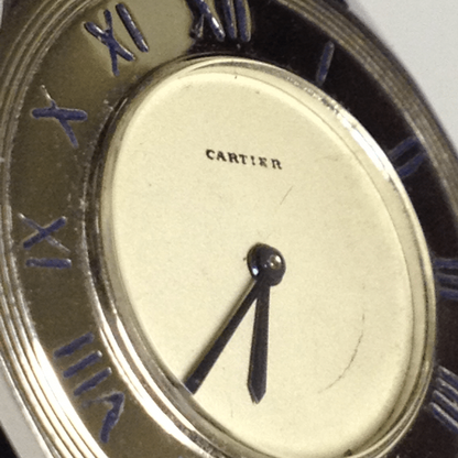Cartier Rectangular Dress watch in White gold. Circa: 1960.