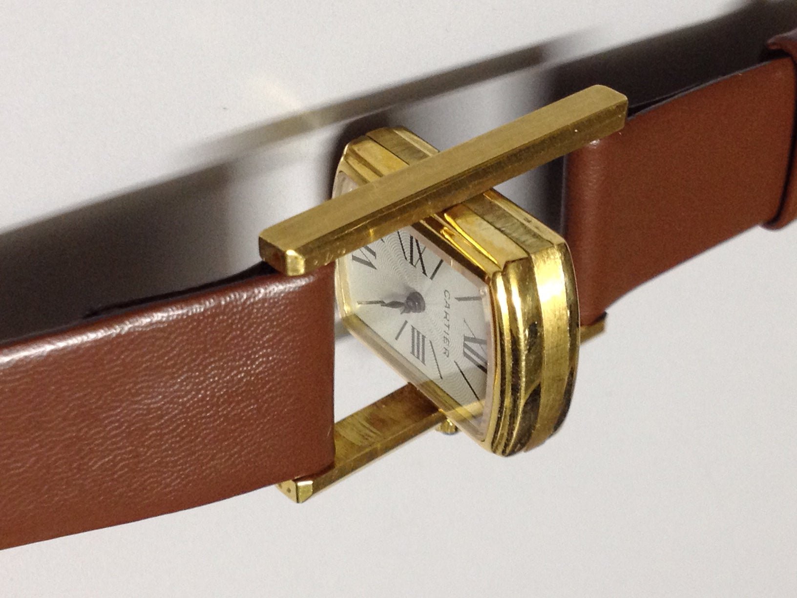 Cartier Tank Cabriolet in Yellow gold. Circa: 1960.
