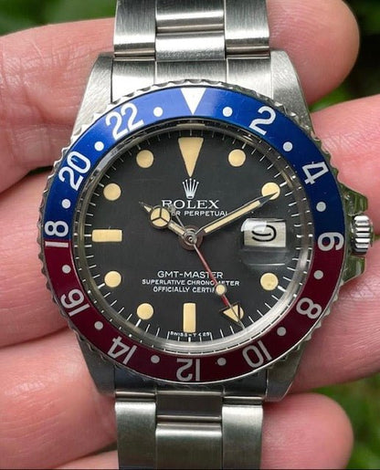 Rolex GMT Master Ref 1675 in Stainless Steel, 1979 Full Set