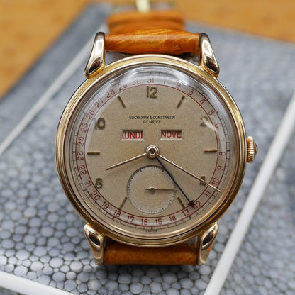 Vacheron & Constantin Triple Calendar in Pink gold. Circa: 1955.