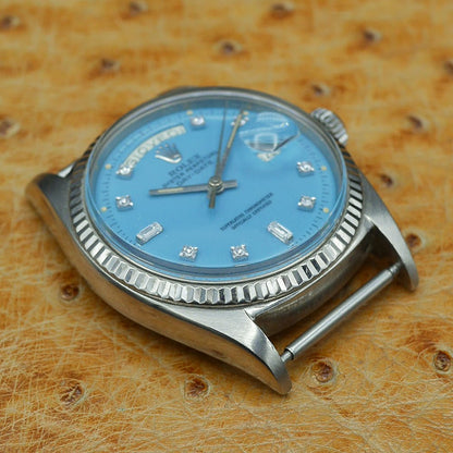 Rolex Oyster Perpetual Day Date Ref: 1803 in White gold. Circa: 1970.