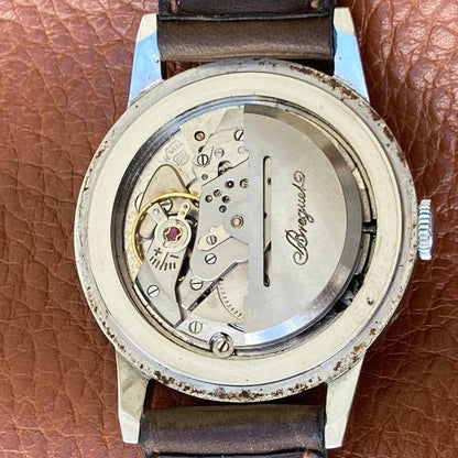 Breguet in Stainless Steel with Date Indicator at 12 o'clock from 1955 - Pires - Mauboussin