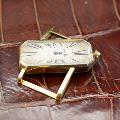 Cartier Driver watch in Yellow gold. Circa: 1930.