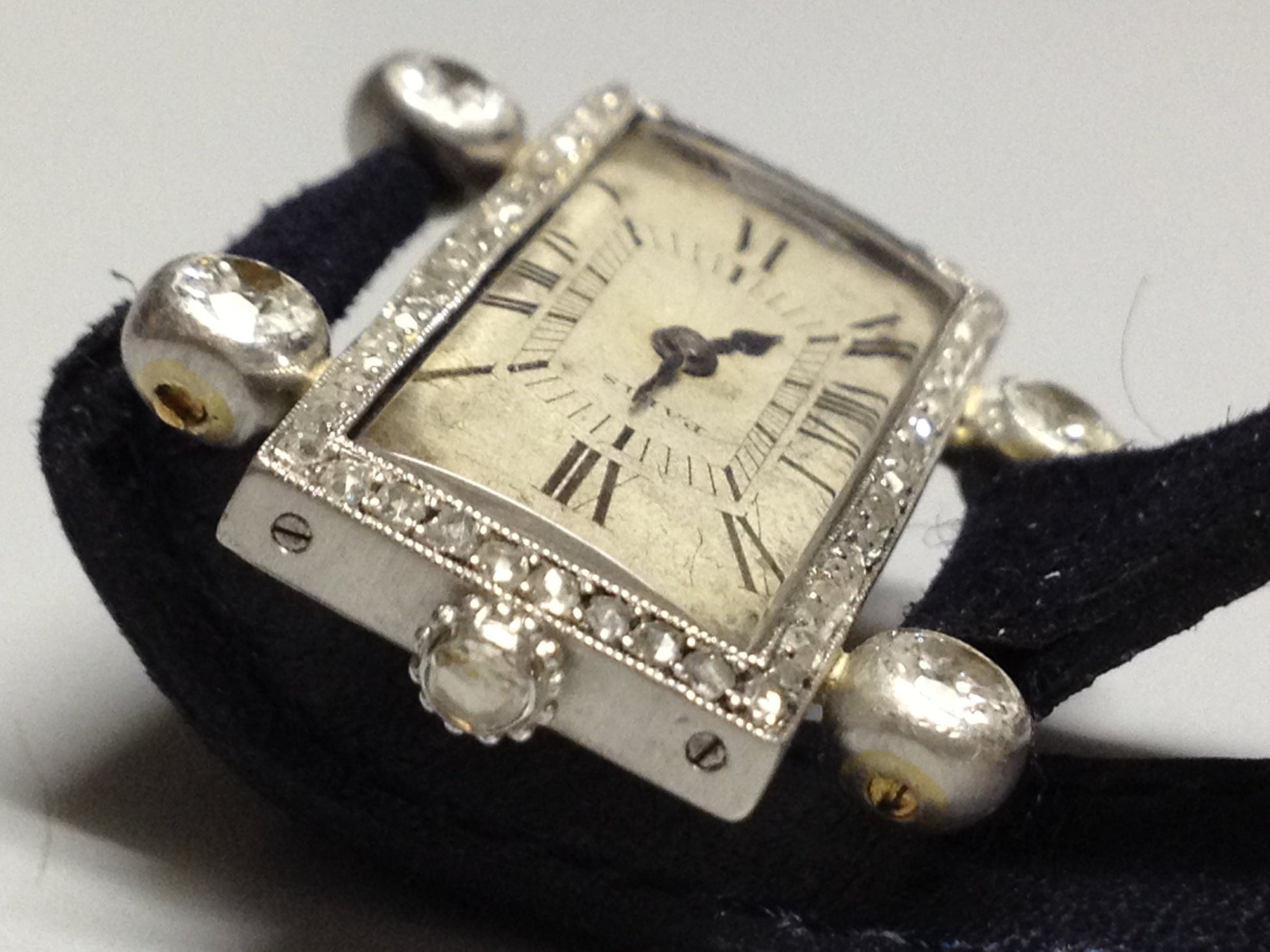 Cartier Jewellery Dress Watch in White Gold, Circa 1930.