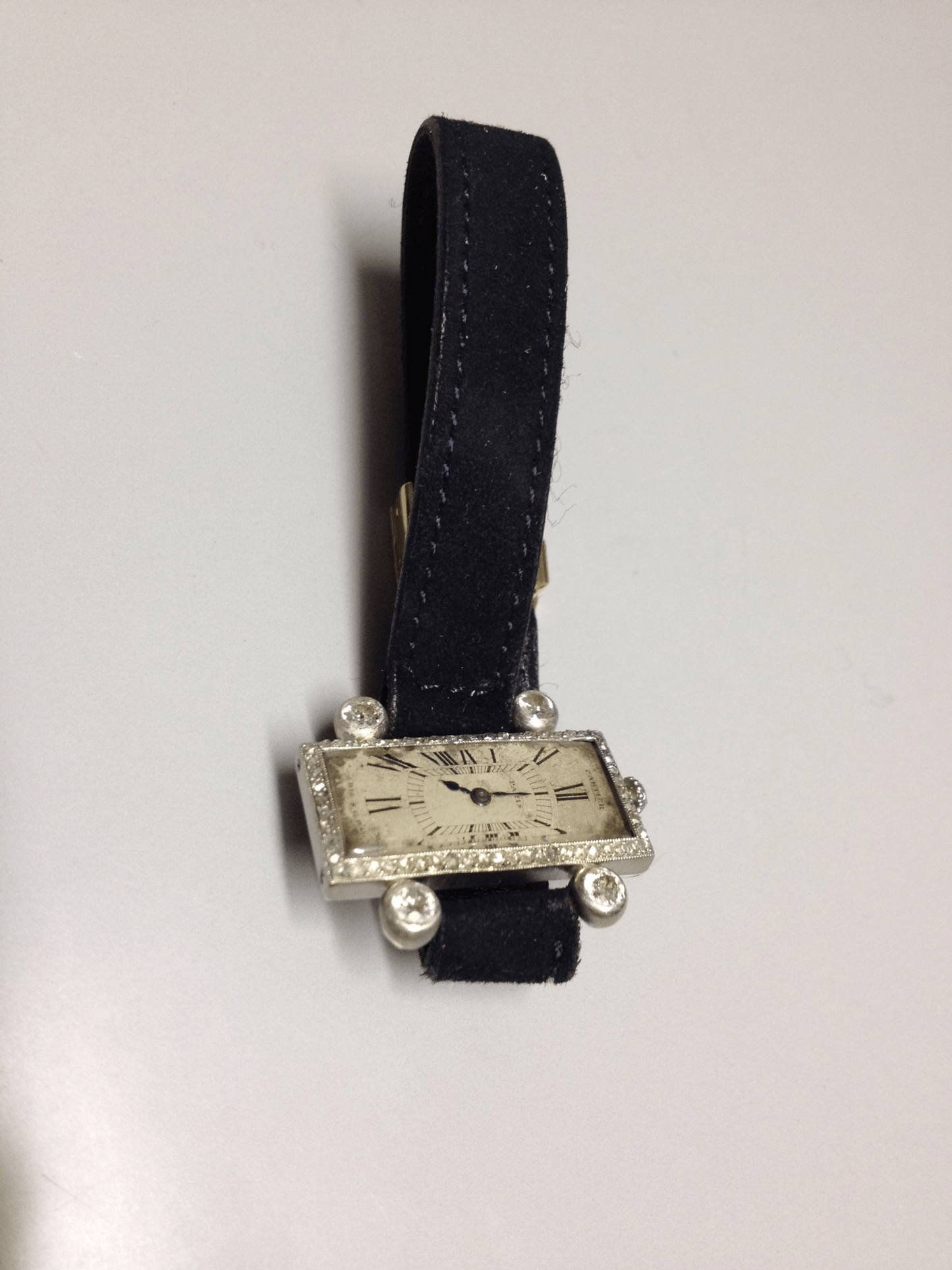 Cartier Jewellery Dress Watch in White Gold, Circa 1930.