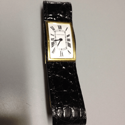 Cartier Rectangular Dress Watch in Yellow Gold, Circa 1970 - Pires - Mauboussin
