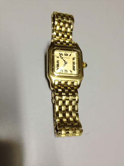 Cartier Santos in Yellow gold. Circa: 1950.
