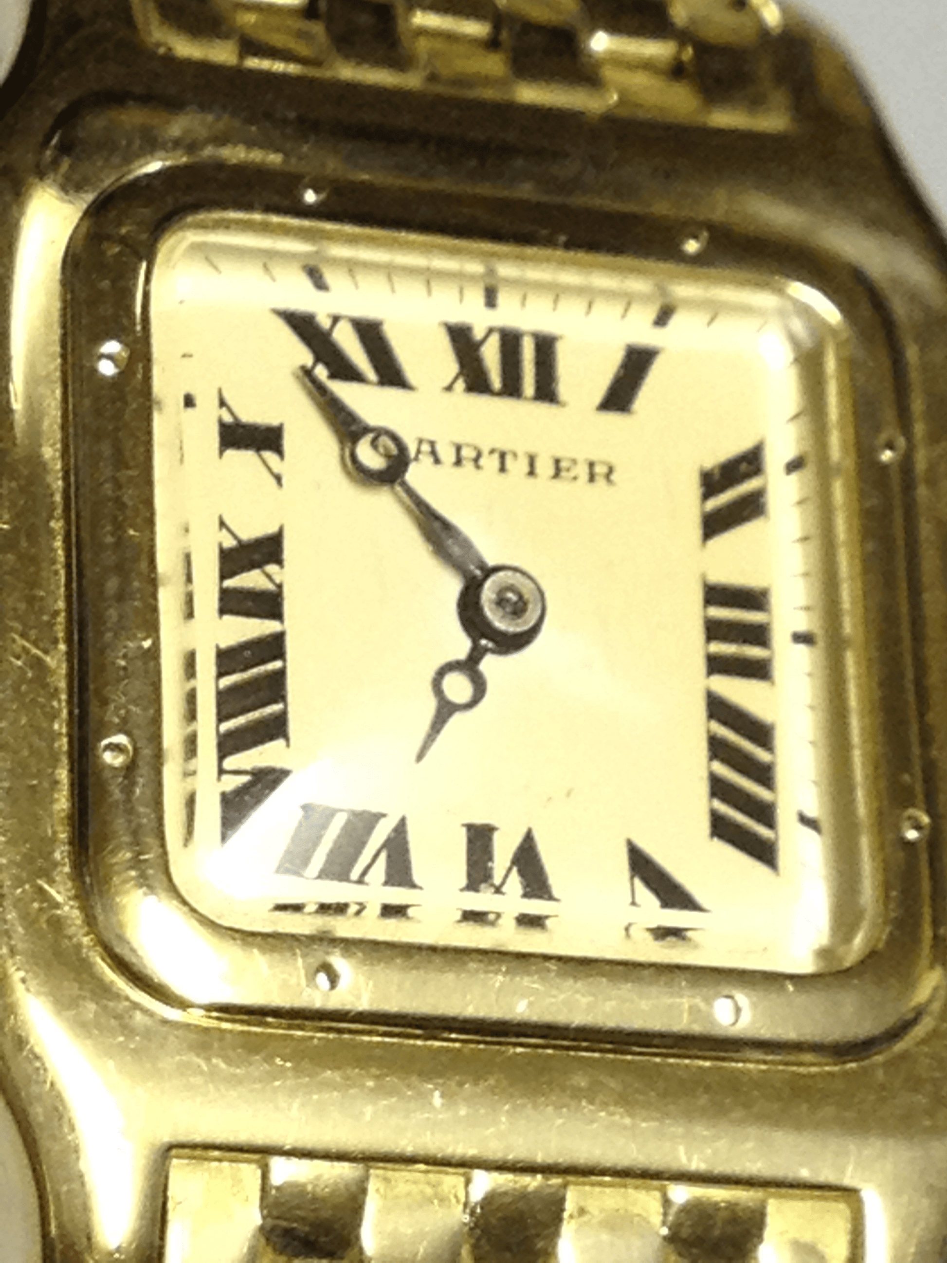 Cartier Santos in Yellow gold. Circa: 1950.