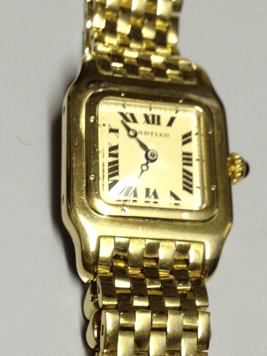 Cartier Santos in Yellow gold. Circa: 1950.