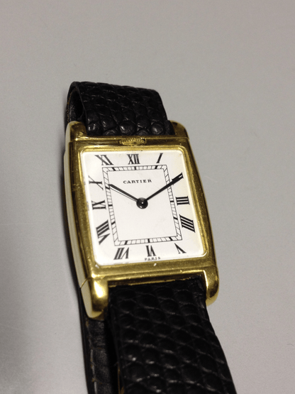 Cartier Tank Reverso in Yellow gold. Circa: 1979