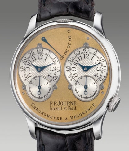F.P. Journe Resonance 38mm, platinum, first generation, 2004, full set, rare collector’s timepiece.
