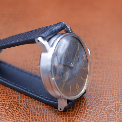 Omega Chronograph, Ref CK2078 in Stainless steel, Circa 1942 - Pires - Mauboussin