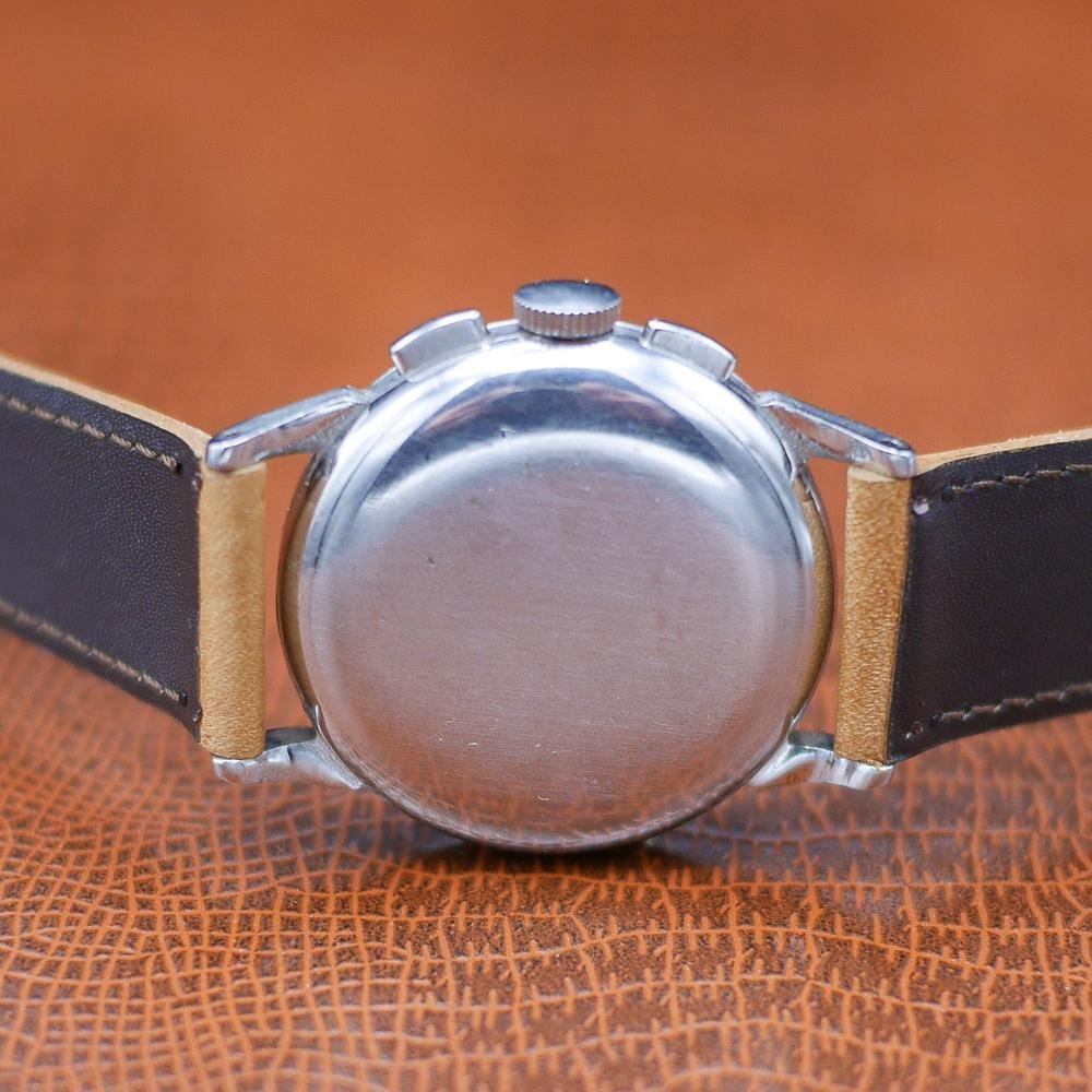 Omega Chronograph Stainless Steel Two - Tone Dial 1940 - Pires - Mauboussin