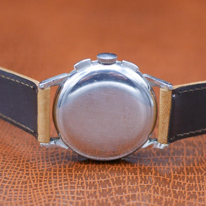 Omega Chronograph Stainless Steel Two - Tone Dial 1940 - Pires - Mauboussin