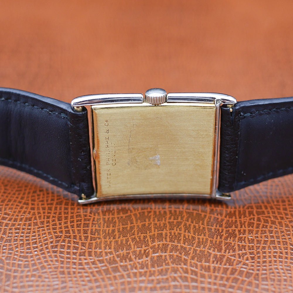 Patek Philippe Rectangular Watch, Yellow & White Gold, 1930 - Pires - Mauboussin