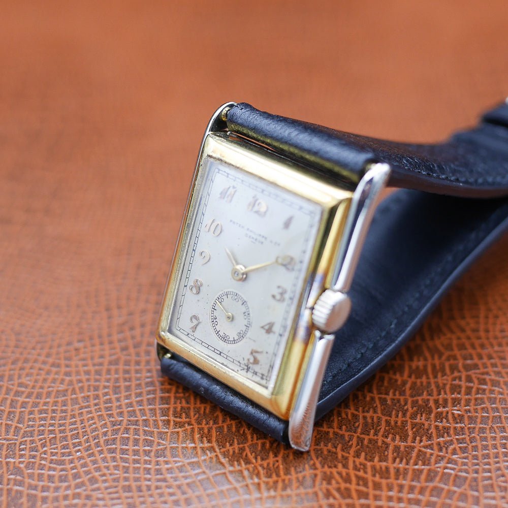 Patek Philippe Rectangular Watch, Yellow & White Gold, 1930 - Pires - Mauboussin