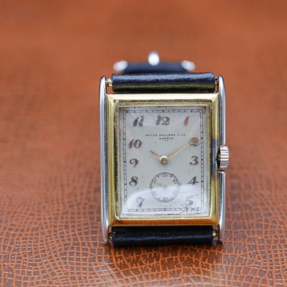 Patek Philippe Rectangular Watch, Yellow & White Gold, 1930 - Pires - Mauboussin