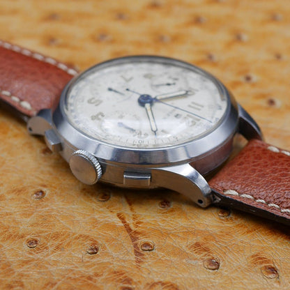 Rolex Chronograph, Ref 3335 in Stainless steel, Circa 1940.