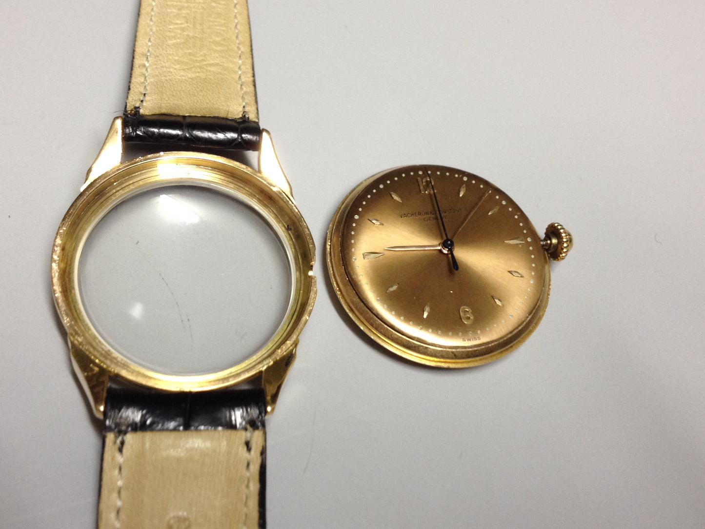 Vacheron&Constantin Cows Horn in Pink gold. Circa:1950