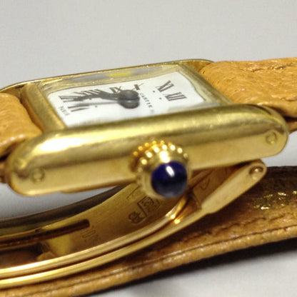 Cartier Mini Tank Ref: 3205 in Yellow gold. Circa: 1950.