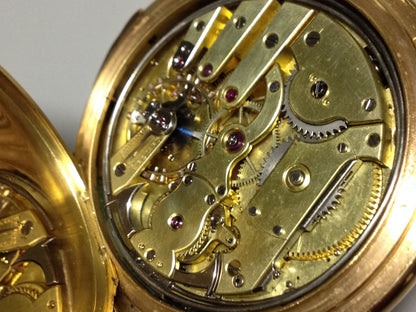 Patek Philippe Pocket watch in Pink gold. Circa. 1880.
