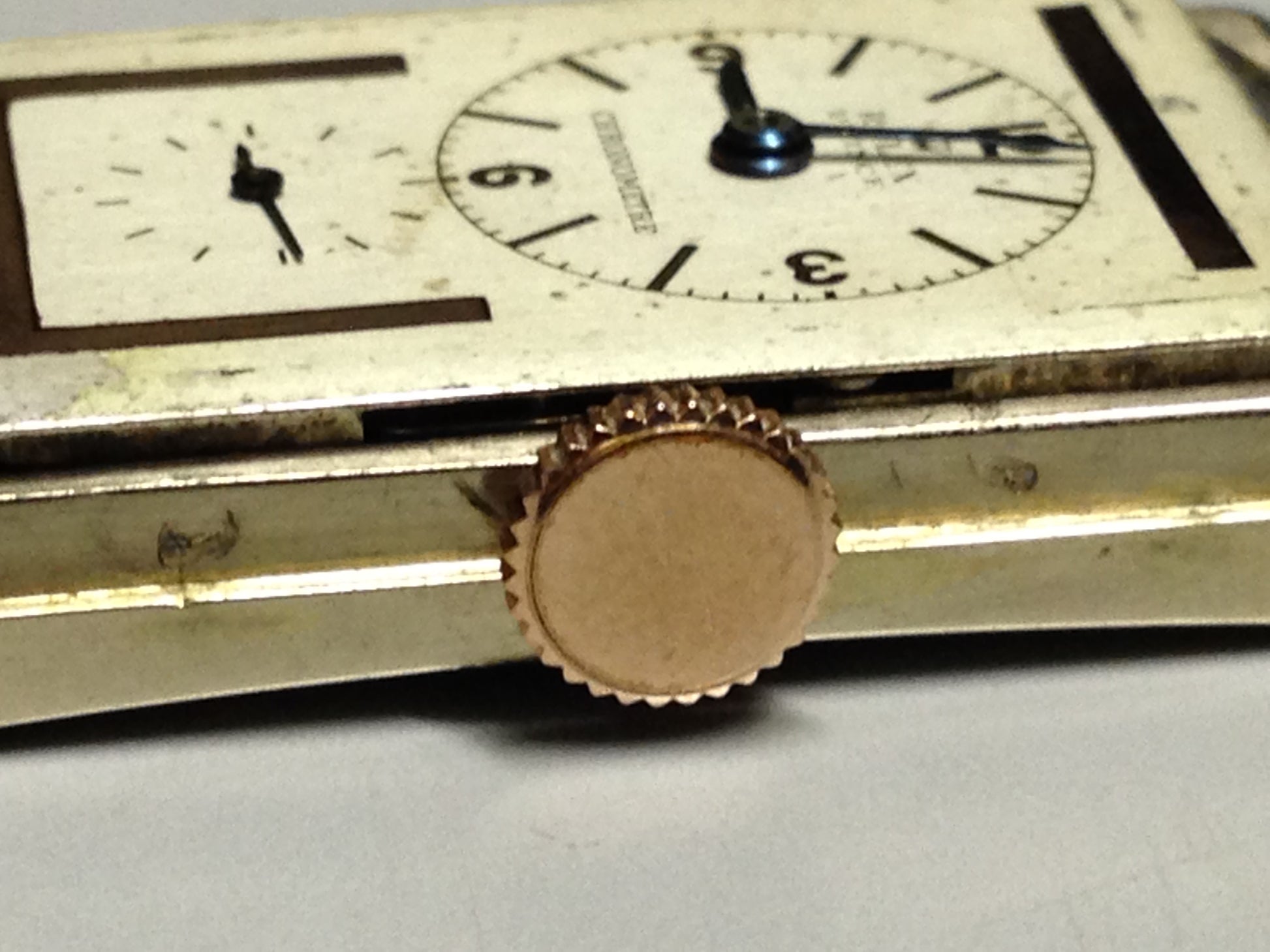 Rolex Prince Chronometer Ref: 1527 in White and Pink gold 14kt. Circa: 1935.